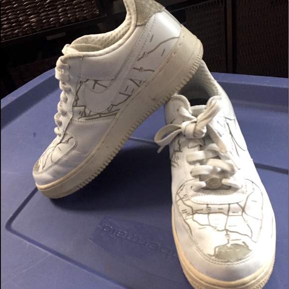 Mr Cartoon Nike Air Force 1 LA Freeway Map - Picture 3 of 8